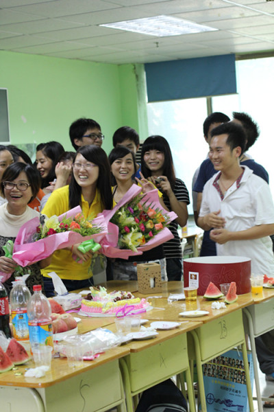 师恩在心,教师节共举杯(合照)