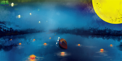 摄图网_401534209_中元节放河灯祭祀插画(企业商用).jpg 摄图网_401534209_中元节放河灯祭祀插画(企业商用).jpg