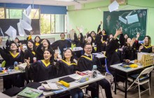 去年花里逢君别，今日花开已一年——全日制英语155班毕业留念！