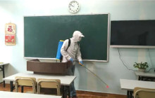 iBS| 全面消毒教学区域，筑牢健康安全防线！